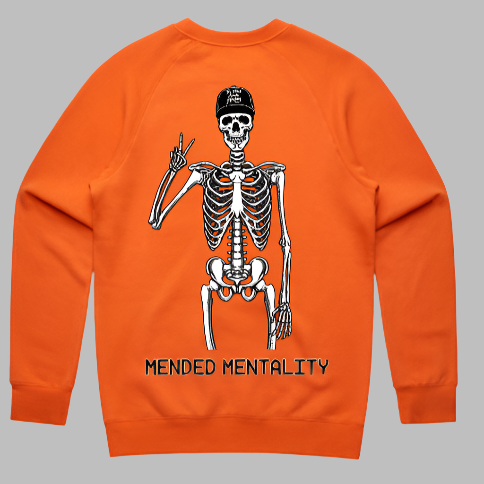 Mended Mentality Crewneck Orange